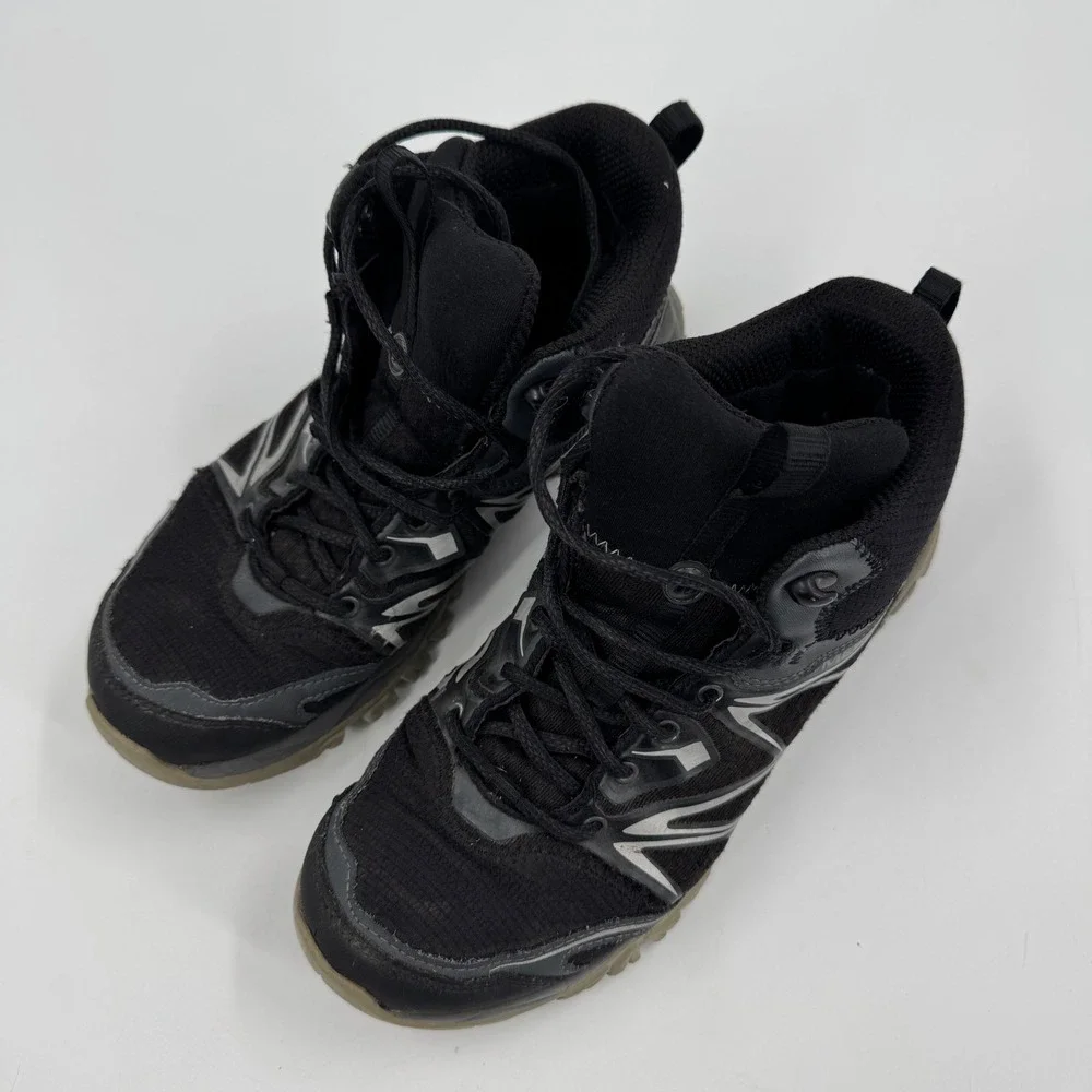 Merrell Capra Sport Mid Hiking Boots Mens‎ 7 Black Waterproof J35369 UniFly